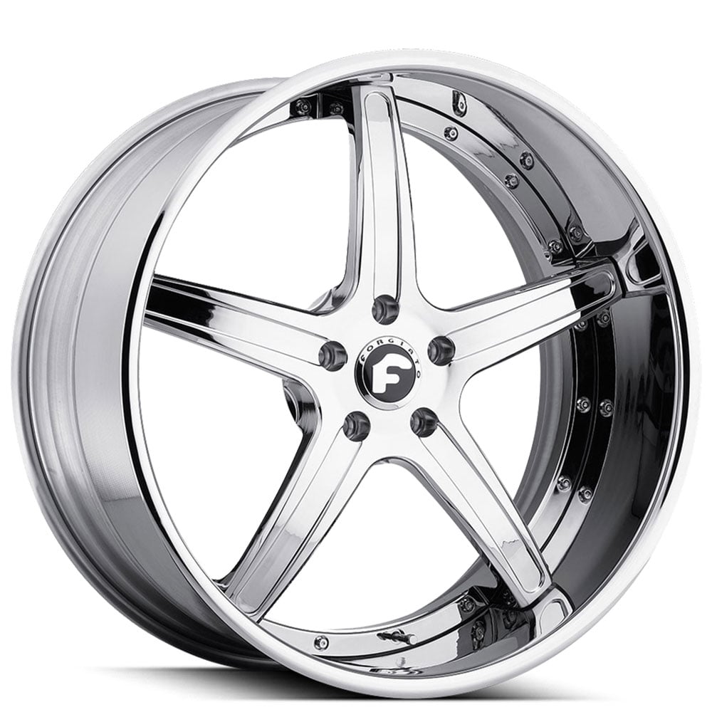 21" Staggered Forgiato Wheels Aggio-B Chrome Forged Rims 21" Staggered Forgiato Wheels Aggio-B Chrome Forged Rims