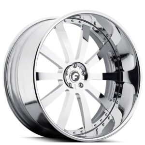 21" Staggered Forgiato Wheels Concavo Chrome Forged Rims