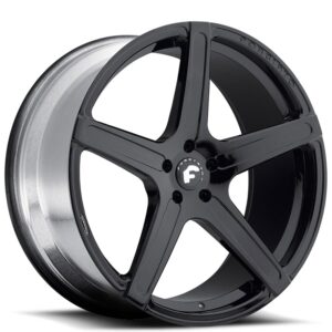 22" Forgiato Wheels Aggio-M Satin Black Forged Rims