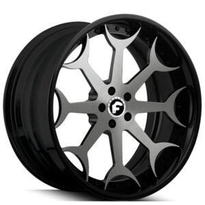 22" Forgiato Wheels Capolavaro Graphite with Gloss Black Lip Forged Rims