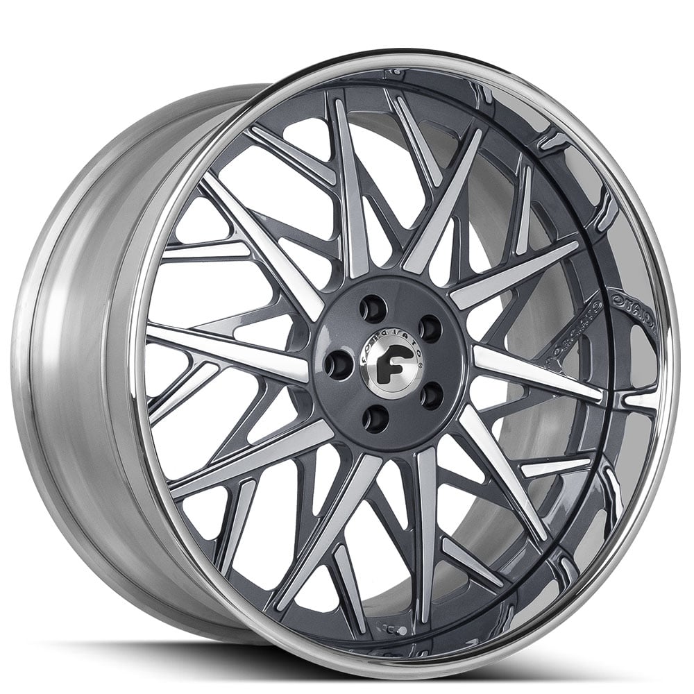 22" Staggered Forgiato Wheels Blocco Custom 2 Tone Face with Chrome Lip Forged Rims 22" Staggered Forgiato Wheels Blocco Custom 2 Tone Face with Chrome Lip Forged Rims