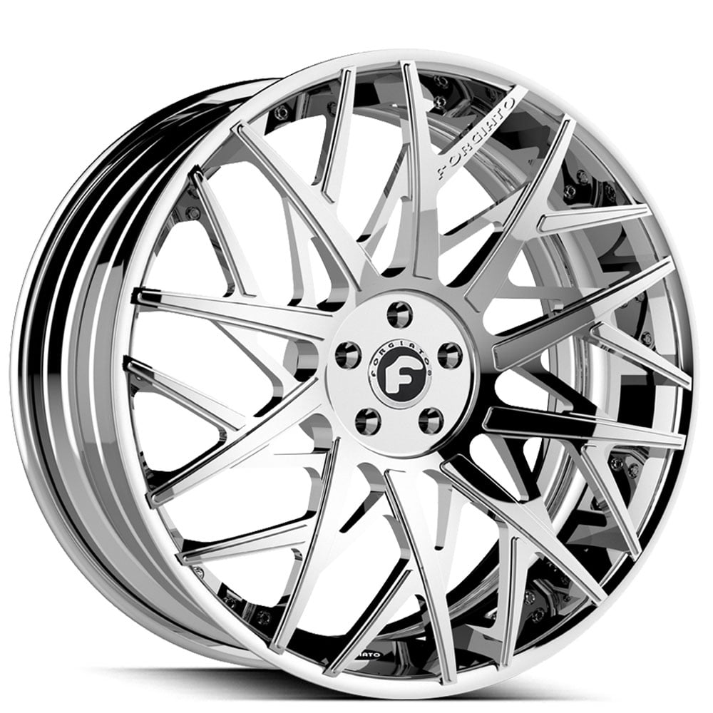 22" Staggered Forgiato Wheels Blocco-ECL Chrome Forged Rims 22" Staggered Forgiato Wheels Blocco-ECL Chrome Forged Rims