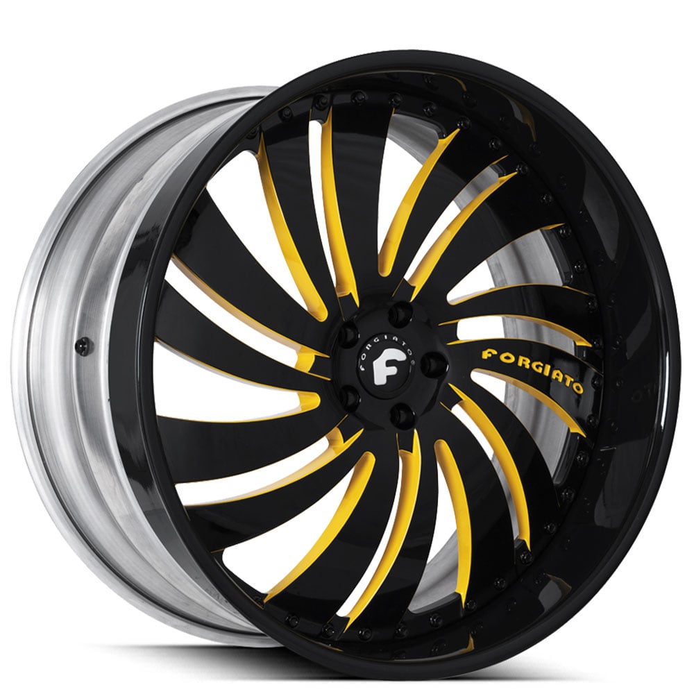 22" Staggered Forgiato Wheels Canale-L Custom 2 Tone Face with Gloss Black Lip Forged Rims 22" Staggered Forgiato Wheels Canale-L Custom 2 Tone Face with Gloss Black Lip Forged Rims