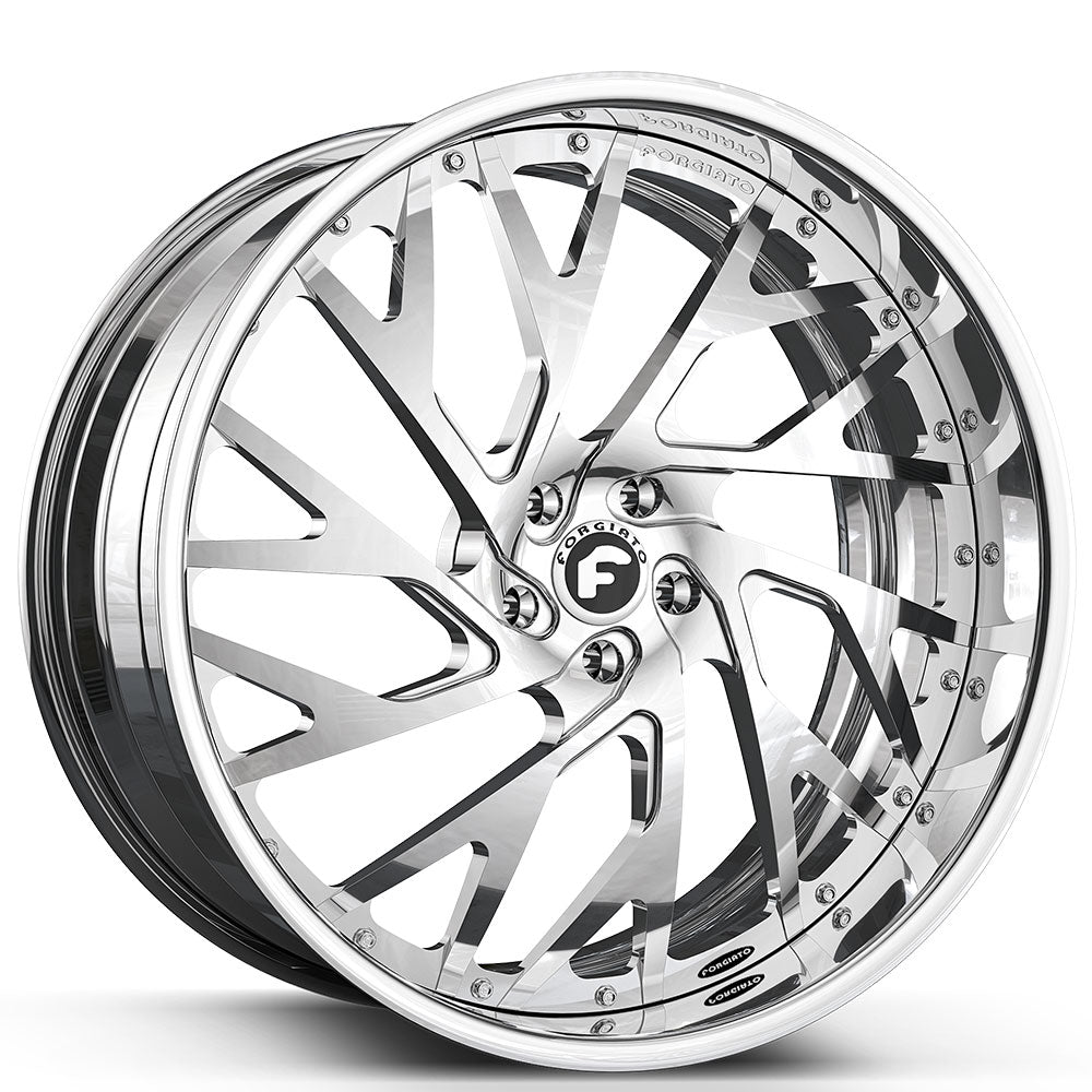 22" Staggered Forgiato Wheels Concentrati-FF Chrome Forged Rims 22" Staggered Forgiato Wheels Concentrati-FF Chrome Forged Rims