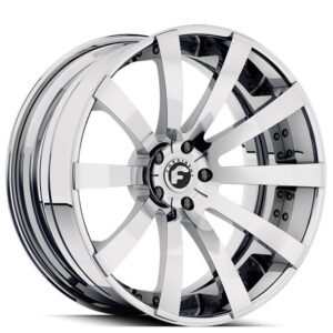 24" Staggered Forgiato Wheels Concavo-ECL Chrome Forged Rims