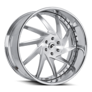 Forgiato Troppo-B 24x9-24x10 5x127 (5x5) Brushed Center Chrome Lip Chrome - Wheels | Rims