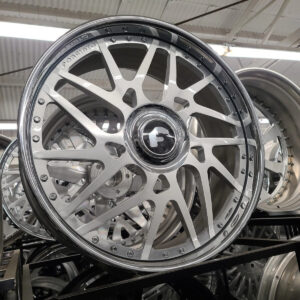 Forgiato Twisted Maglia - 26x10 +25 - 6x139.7 - Chrome Lip with Brushed Face - Set of 4