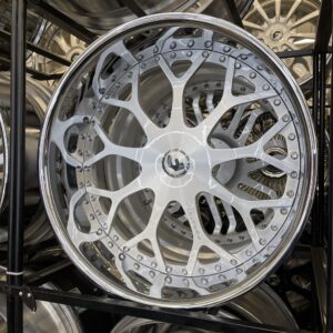 22" forgiato wheels drea brushed silver chrome lip 4 wheel and tire pkg