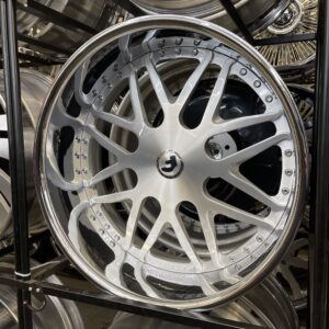 22" forgiato wheels pinzette brushed silver chrome lip 4 wheel and tire pkg