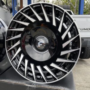 24" forgiato wheels k1 rolls royce fitment gloss black xl floater cap